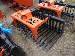 76" Single Cylinder Skeleton Grapple Bucket