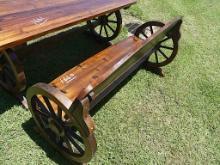 Wagon Wheel Bench