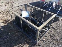 Unused 2024 Mower King Auger w/ 6", 12" & 14" Bits for Skid Steer