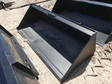 66" Smooth Bucket for Skid Steer
