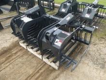 Unused Stout HD72-4 Brish Grapple: w/ Skid Steer Quick Attach