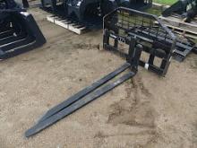 Quick Attach Pallet Forks w/ 60" Forks