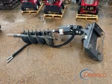 Auger Attachment w/ 2 Bits for Skid Steer