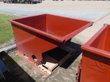 Unused 1.5 yd Self-dumping Hopper: Fork Pockets