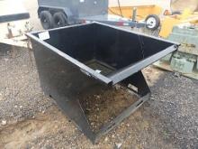 1.5-yard Skid Steer Attach Hopper w/ Forklift Pockets