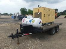 2004 Olympian G35F3S Generator, s/n HNFS01704: Trailer-mounted, LP Gas, w/