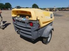 2018 Atlas XAS185 Towable Air Compressor, s/n HOP057449: Kubota Diesel Eng.