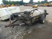 Hotsy Pressure Washer and 300-gallon Tank on Trailer (No Title): S/A, Hose