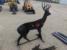 3/8" AR500 Steel Deer Shooting Target w/ Heart Flapper