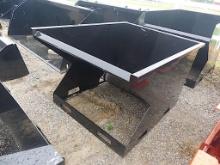 1.5 cu yd Skid Steer Hopper w/ Fork Lift Pockets