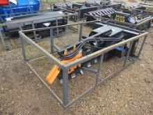 Unused 2025 Mower King Trencher for Skid Steer: Quick Attach, 48" Depth