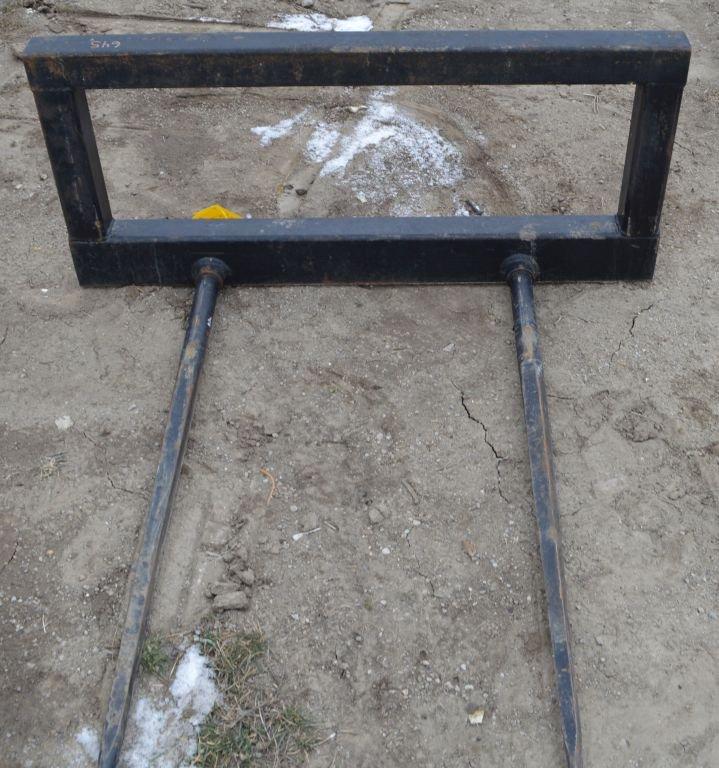 Bale Spear For Skid Loader