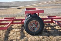 8-bale Trail Fire Gooseneck Hay Trailer, Single Axle, Dual Wheeled