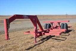 8-bale Trail Fire Gooseneck Hay Trailer, Single Axle, Dual Wheeled