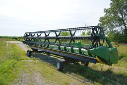 2004 John Deere 630f Hydra Flex, 30’, Poly Skid Plates, Full Width Poly Fin