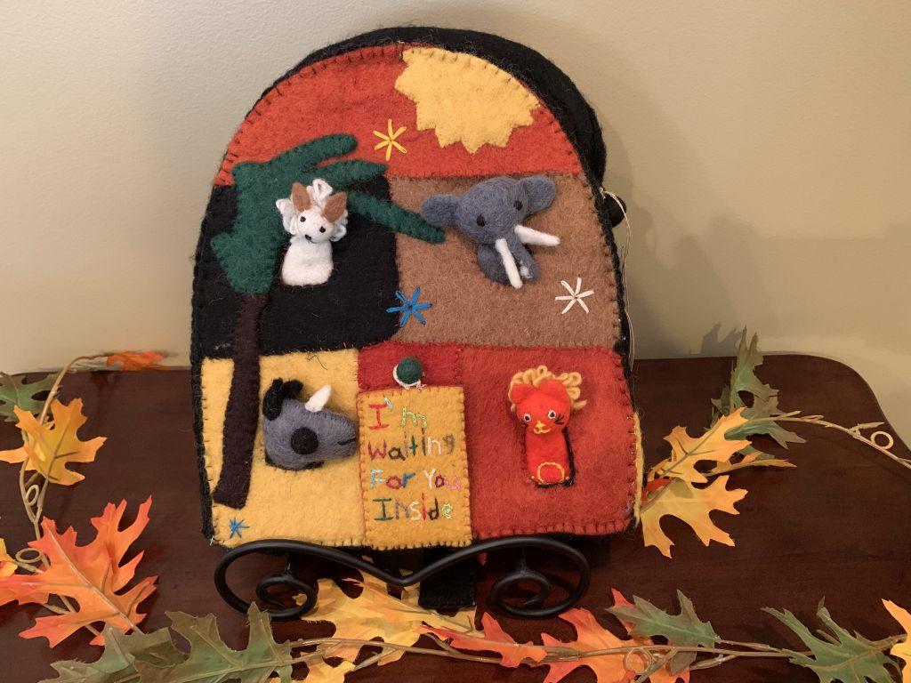 Kids Felted Wool Backpack