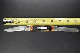 Remington R4466 Muskrat Bullet Knife, 2 Blades, Imitation Stag Handles, Wit