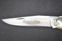 Remington R4466 Muskrat Bullet Knife, 2 Blades, Imitation Stag Handles, Wit