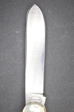 Remington R4466 Muskrat Bullet Knife, 2 Blades, Imitation Stag Handles, Wit