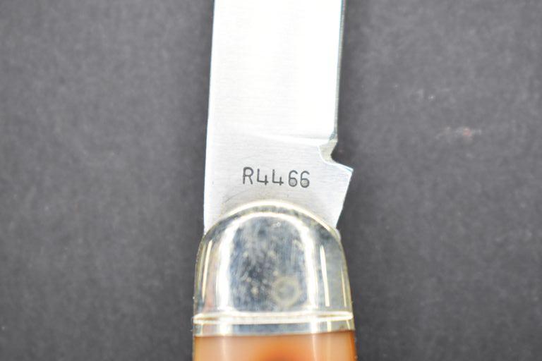 Remington R4466 Muskrat Bullet Knife, 2 Blades, Imitation Stag Handles, Wit