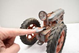 Hubley Narrow Front Tractor, w/ Spring Loaded Seat, Missing Most of Paint