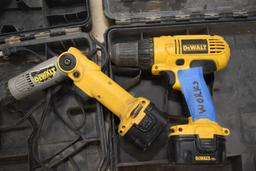 Pair of DeWalt Cordless Tools: Drill Driver #DC727 and 7.2 V Heavy Screw Dr