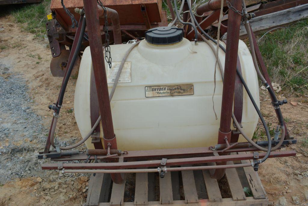 Leinbach Line 3 pt 110 gal Sprayer with Pump and 20' boom