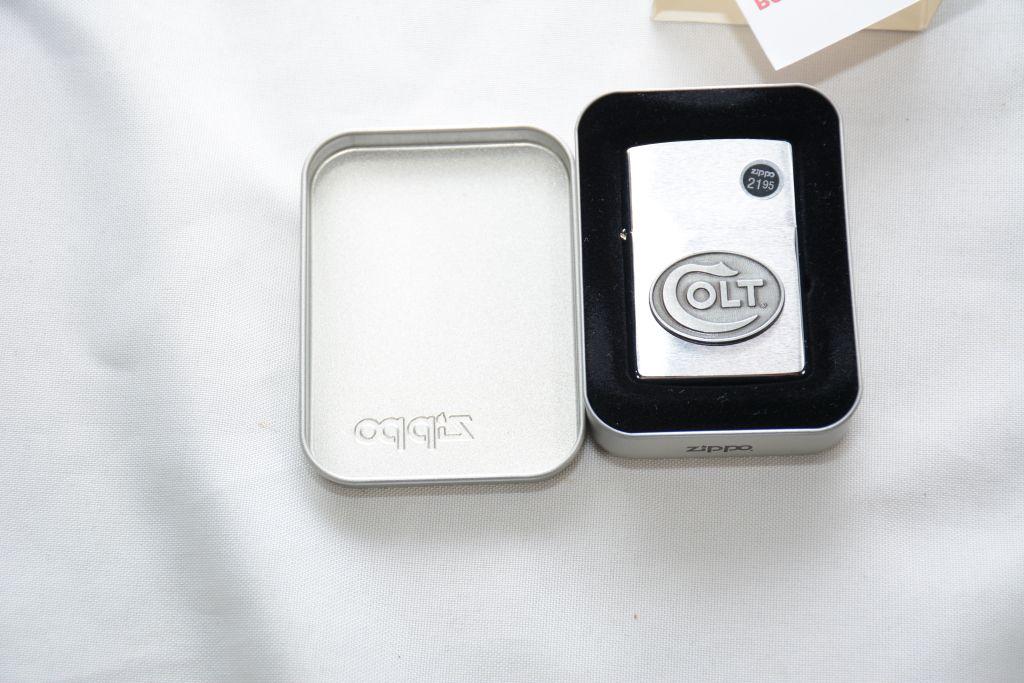 Zippo Lighter of Colt Logo, NIB