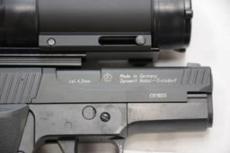 RWS Germin Sig 225/P6 CO2 Pellet Pistol, .177cal with BSA red dot sight, used excellent condition