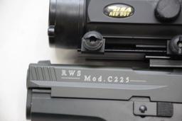 RWS Germin Sig 225/P6 CO2 Pellet Pistol, .177cal with BSA red dot sight, used excellent condition