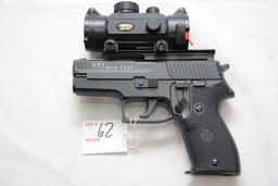 RWS Germin Sig 225/P6 CO2 Pellet Pistol, .177cal with BSA red dot sight, used excellent condition