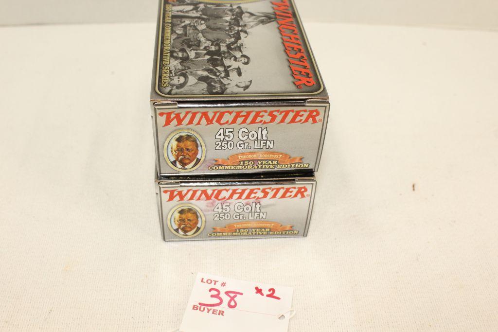 Winchester, "150 year Commemorative Series", "Theodore Roosevelt", .45 Colt, 250gr LFN, "Roosevelt"