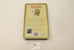 Remington Gallery Special Collector Tin, 400rds, .22LR, High Velocity Golden Bullet, plus 1 deck of