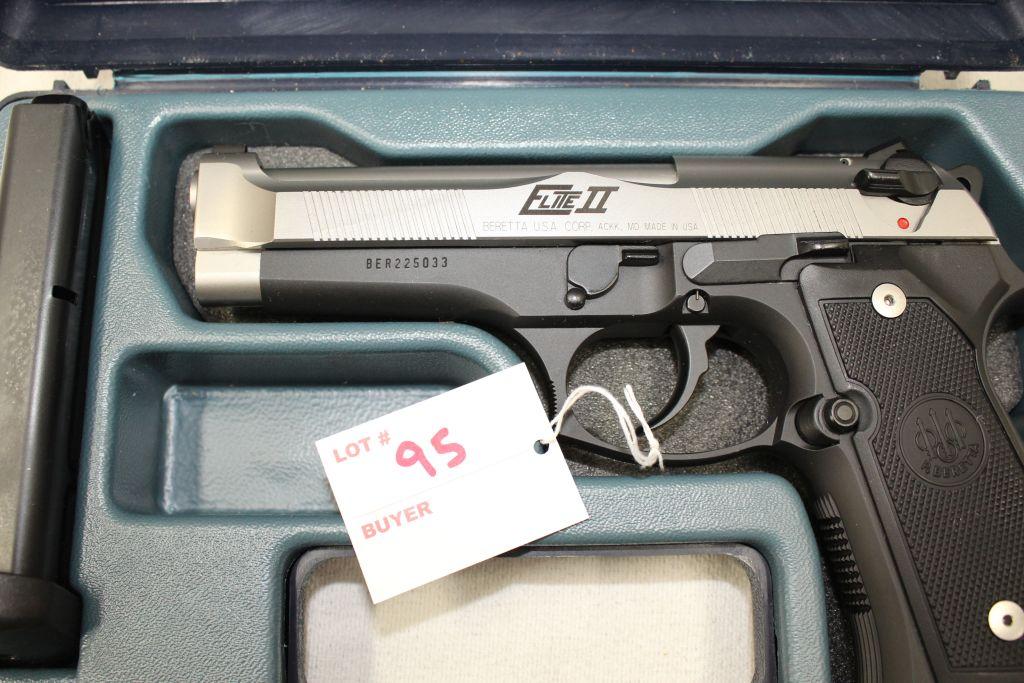 Beretta 92 G Elite2 , Novak Target Pistol, Brigadier Slide-Novak Sights and magazines, s/n BER225033