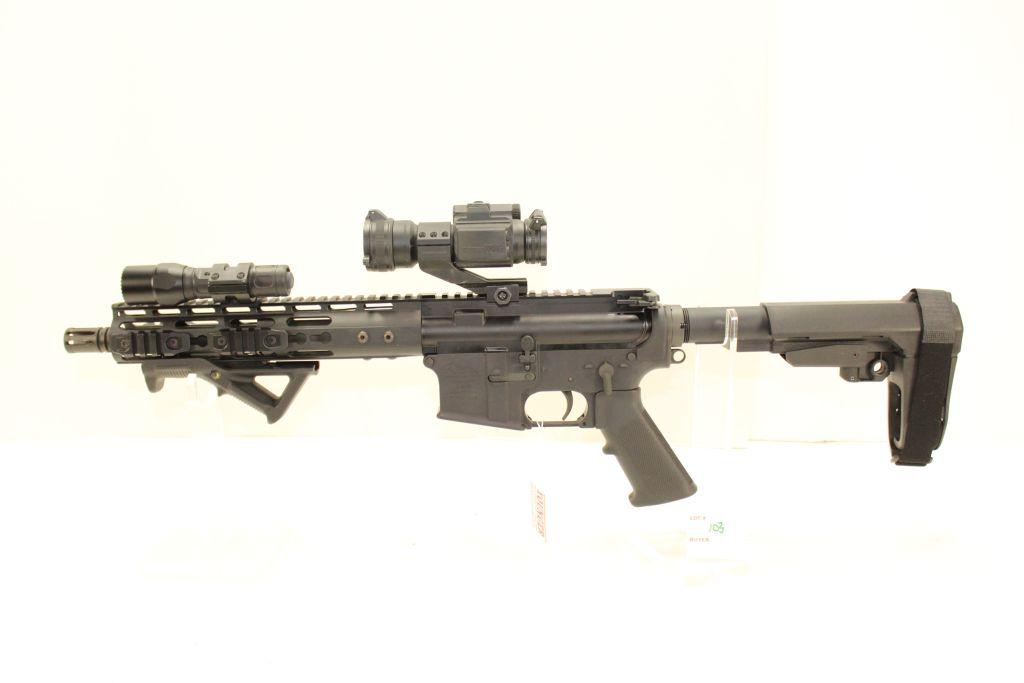 Anderson Mfg AM-15, Pistol, .223/5.56, with light, vortex strike fire red dot, nylon tactical case,