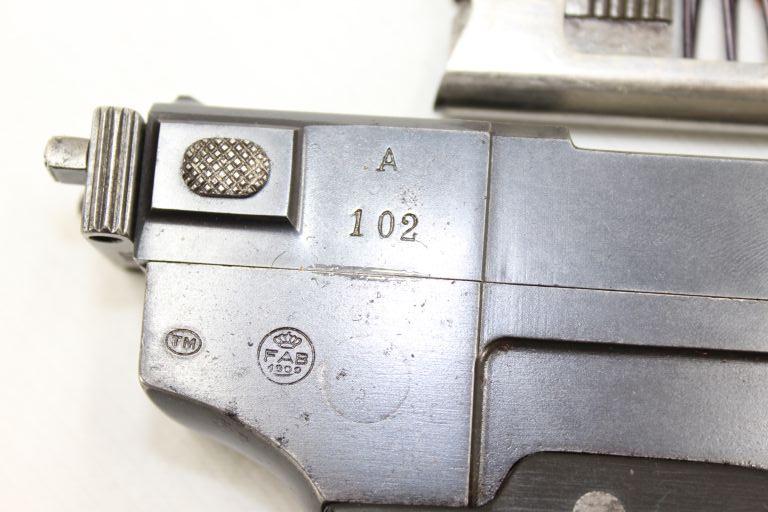 GLISENTI M1910, 9mm Gilsenti Caliber, sn# A-102