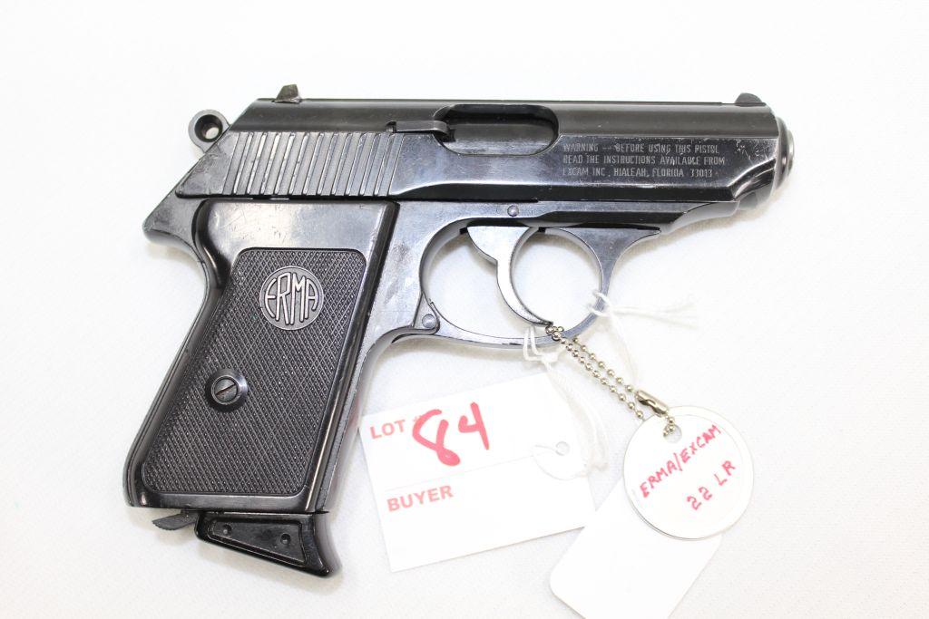 ERMA/EXCAM Model RX22 22. LR Semi-Auto Handgun Sn# J20787