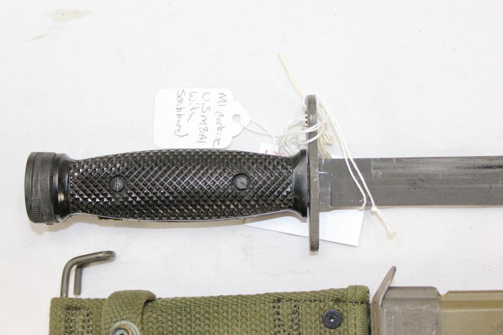 US M1 Carbine Bayonet w/ Scabbard