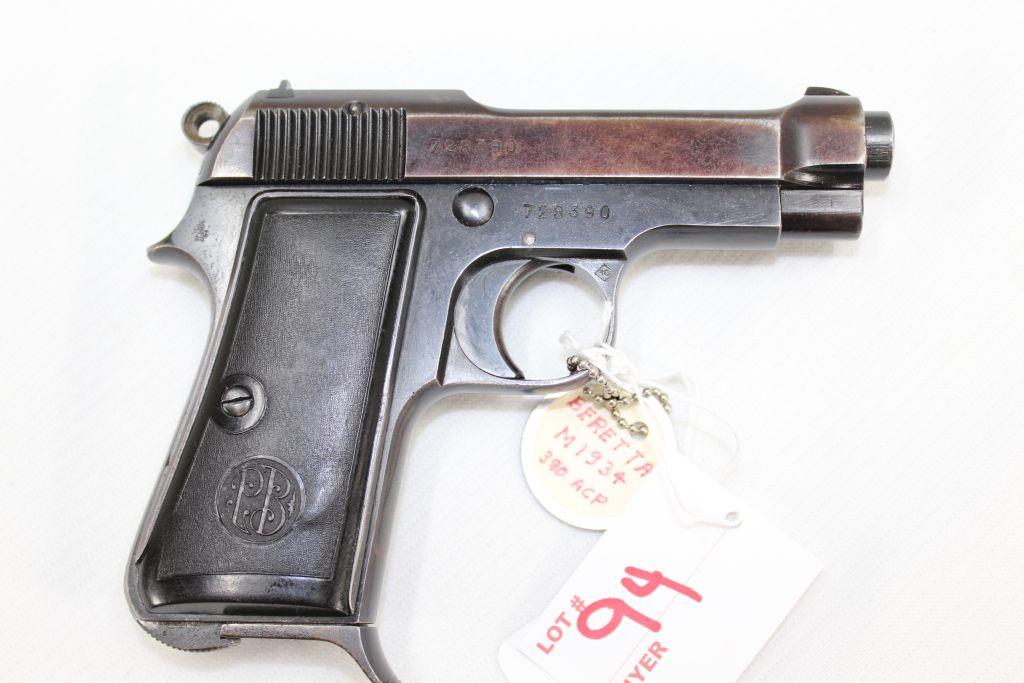 Beretta Model 1934 380. ACP Sn# 728390