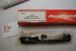 Redfield Jr 100 scope mount base Remington XP-100 600 660