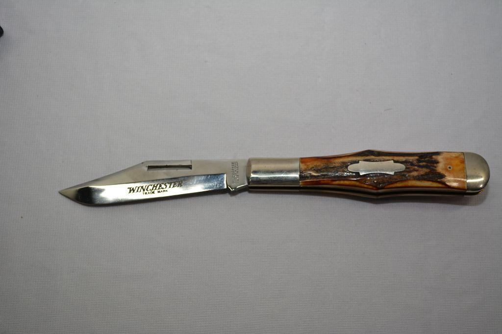 Winchester Bone handle pocket knife,  #1920S, '91, excellent condition