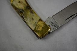 Case pocket knife, bone handle, #051051L SSP, bow handle