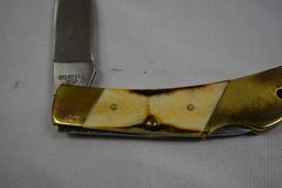 Case pocket knife, bone handle, #051051L SSP, bow handle
