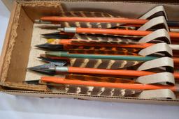 Ben Pearson Catalog No. 214-786 Vintage Hunting Arrows x 14; In Original Box