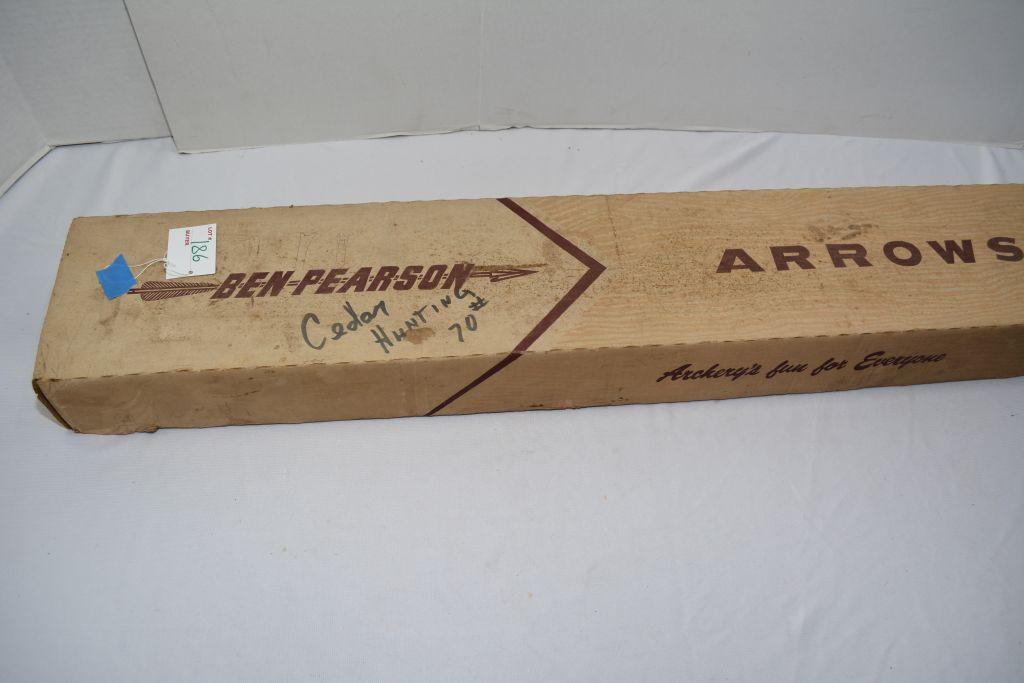 Ben Pearson Catalog No. 214-786 Vintage Hunting Arrows x 14; In Original Box