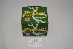 Remington 22 Thunderbolt High Velocity 22 Long Rifle Round Nose; 500 Rounds