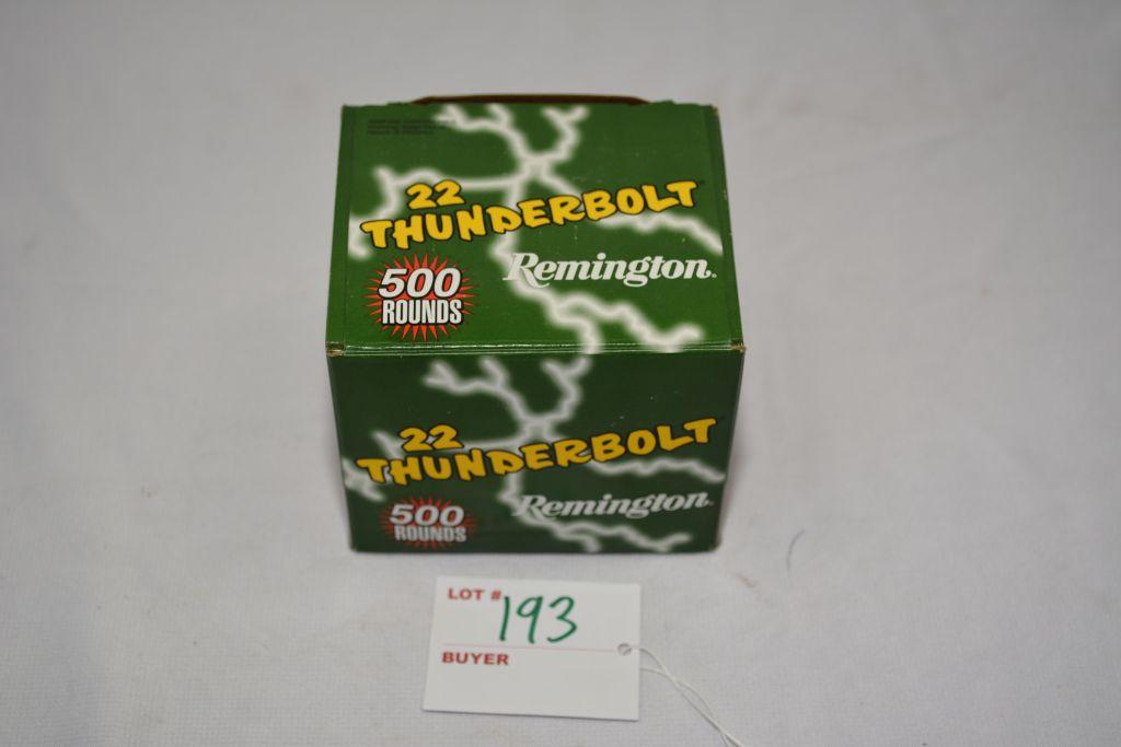 Remington 22 Thunderbolt High Velocity 22 Long Rifle Round Nose; 500 Rounds