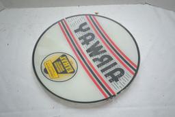Vintage Airway Gas Globe Glass Face Plate Insert