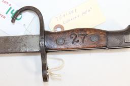 Japanese Rifle Bayonet; Unknown Maker; SN 1483; 19-3/4" OAL