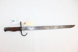 Japanese Rifle Bayonet; Unknown Maker; SN 1483; 19-3/4" OAL